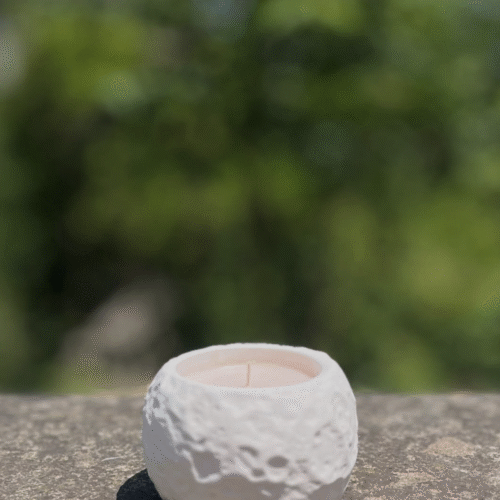 Mars – Koleksiyon Mum Mars – el yapımı taş tozu kase mum, doğal soya wax, modern ve güçlü tasarım